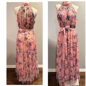 PINK FLORAL DRESS M